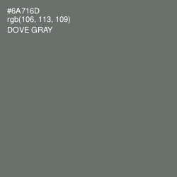 #6A716D - Dove Gray Color Image